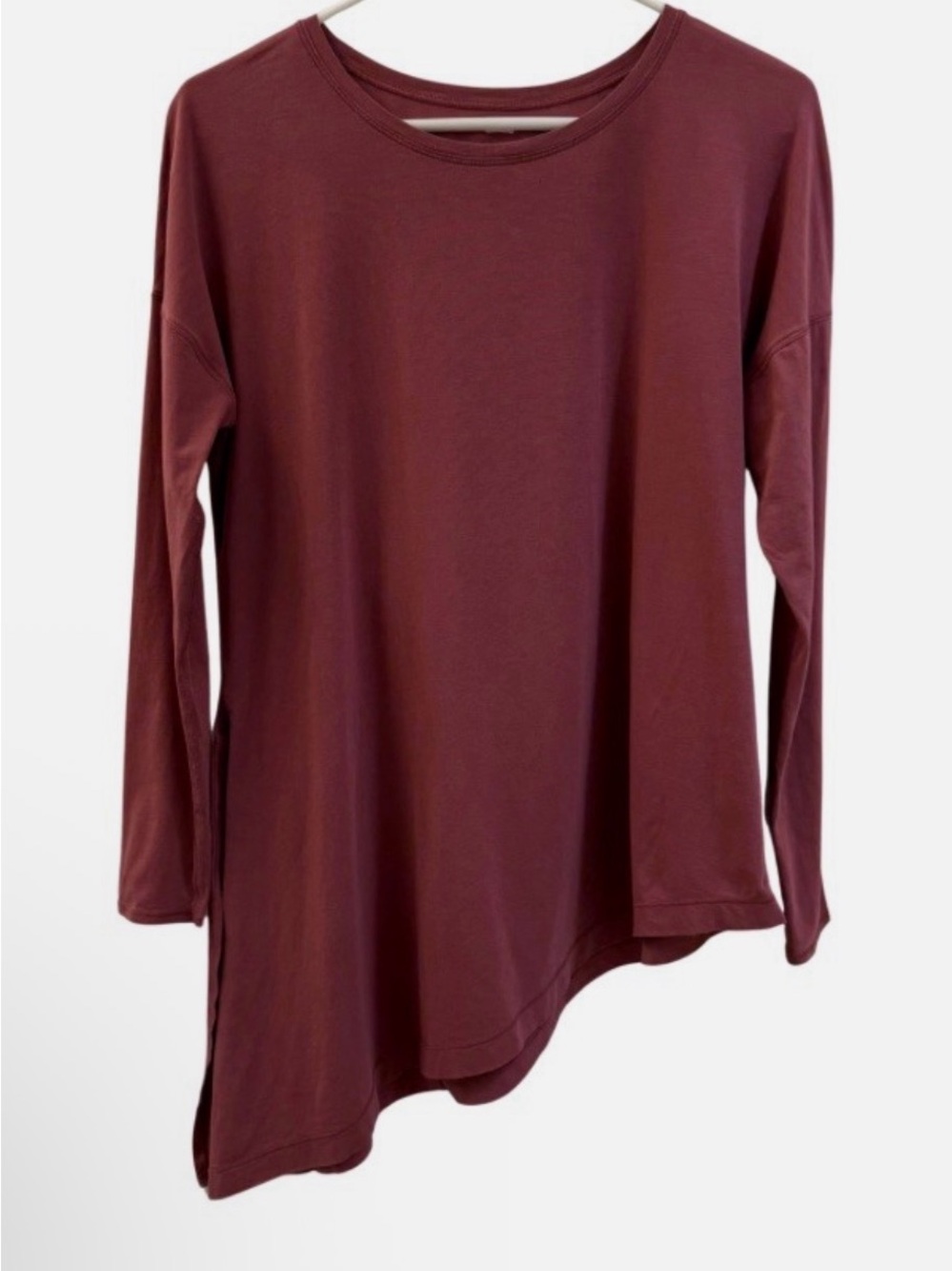lululemon athletica Long Sleeve Asymmetrical Tee - Burgundy